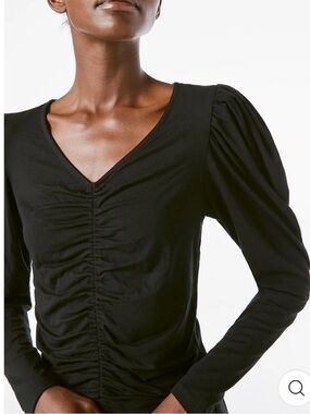Frame Ruched long sleeve top
